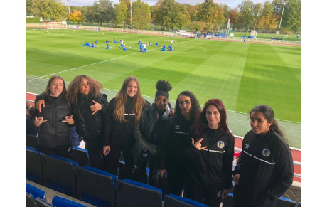 Nos féminines en visite à Clairefontaine 